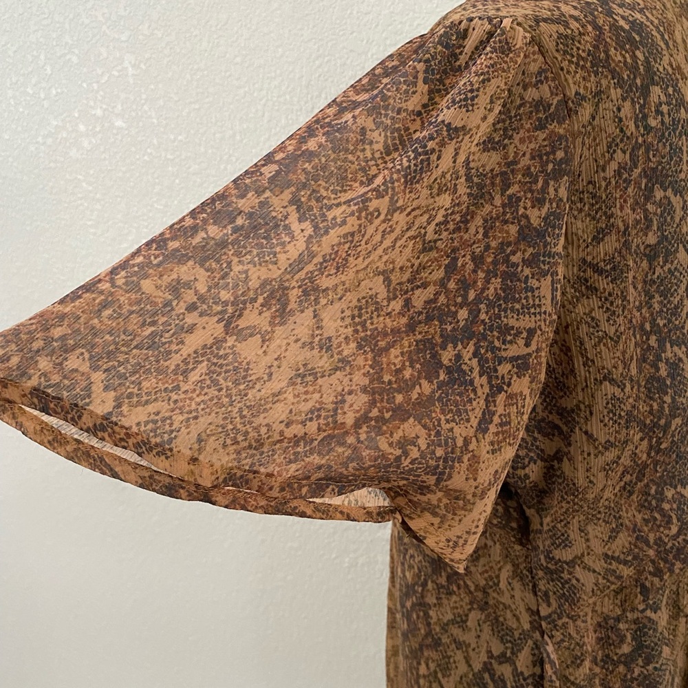 Abercrombie & Fitch Snake Print Flowy Button Down… - image 8